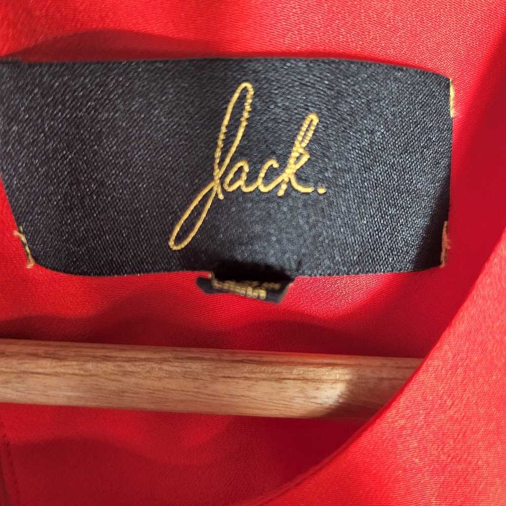 NWT Urban Outfitters JACK BB Dakota Scarlett RED DRESS Sz S Drapey Keyhole Back - Picture 5 of 10